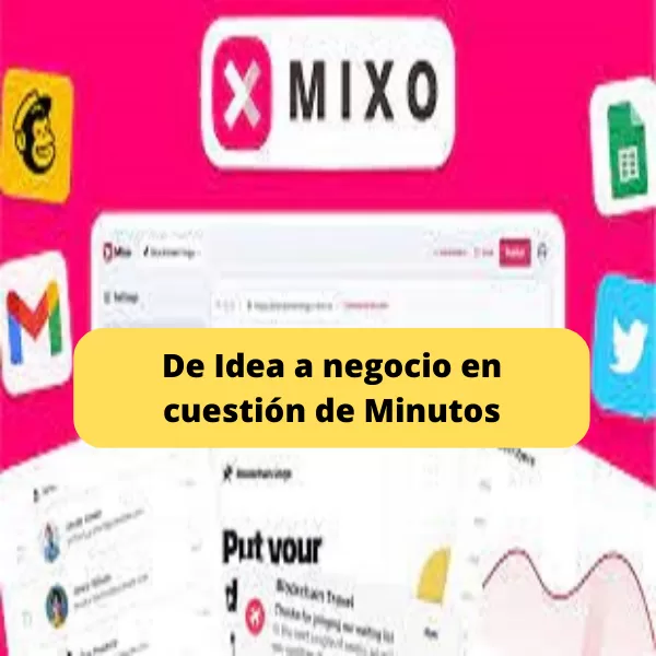 Mixo.io Te permite lanzar tu negocio en cuestión de Minutos
